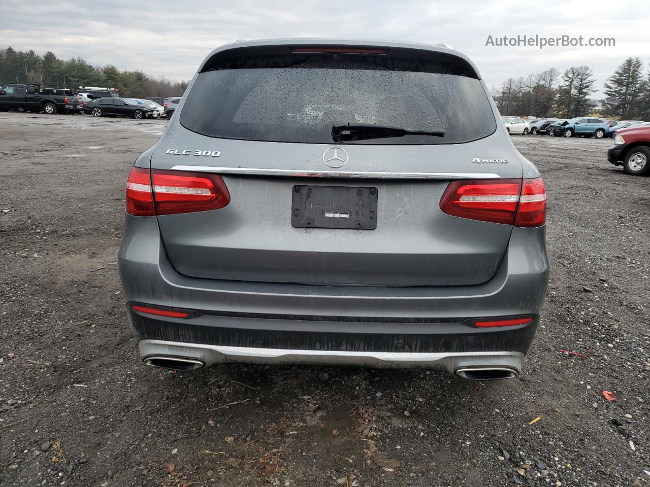 2019 Mercedes-benz Glc 300 4matic Gray vin: WDC0G4KB6KV180005