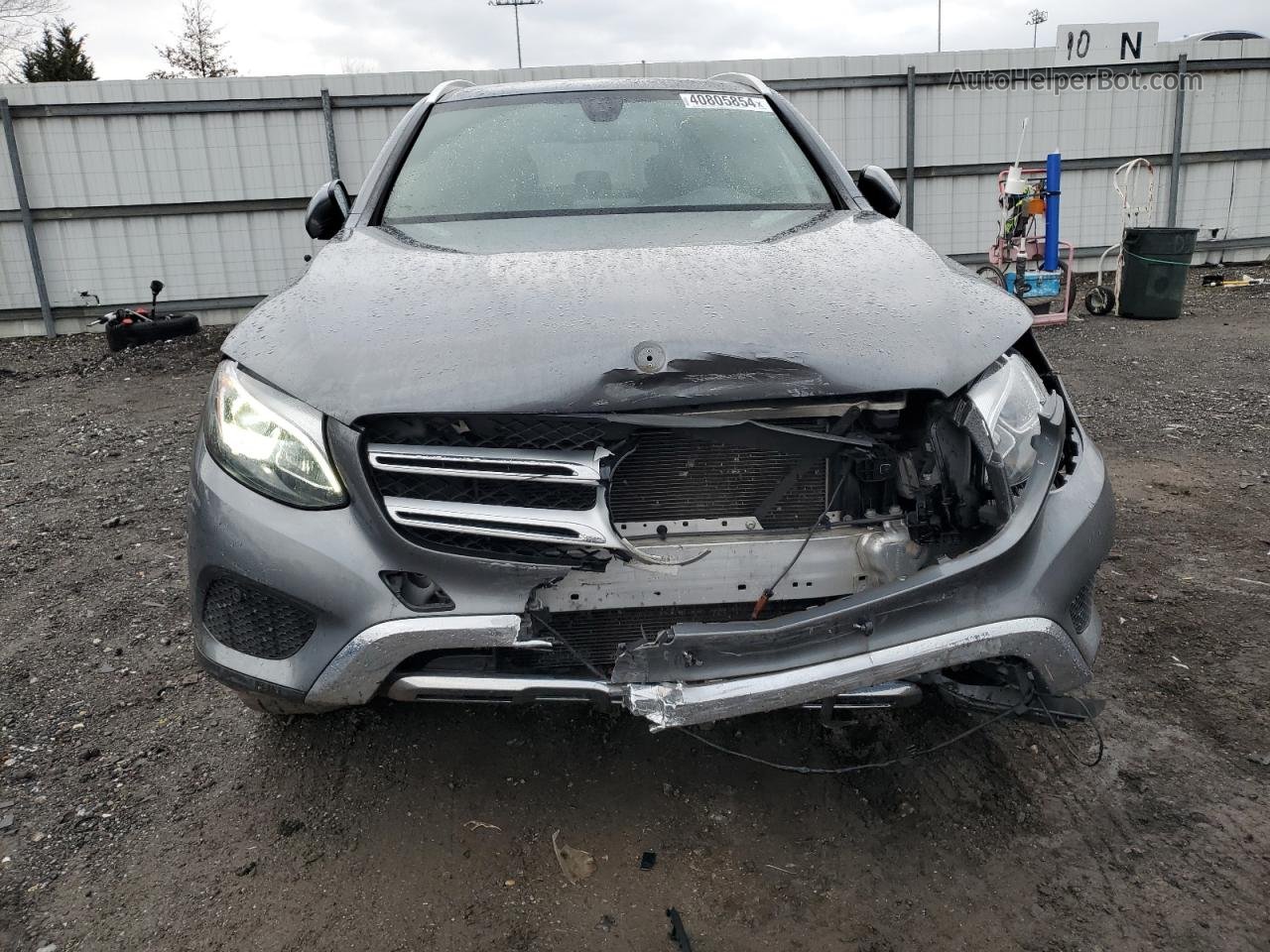 2019 Mercedes-benz Glc 300 4matic Gray vin: WDC0G4KB6KV180005