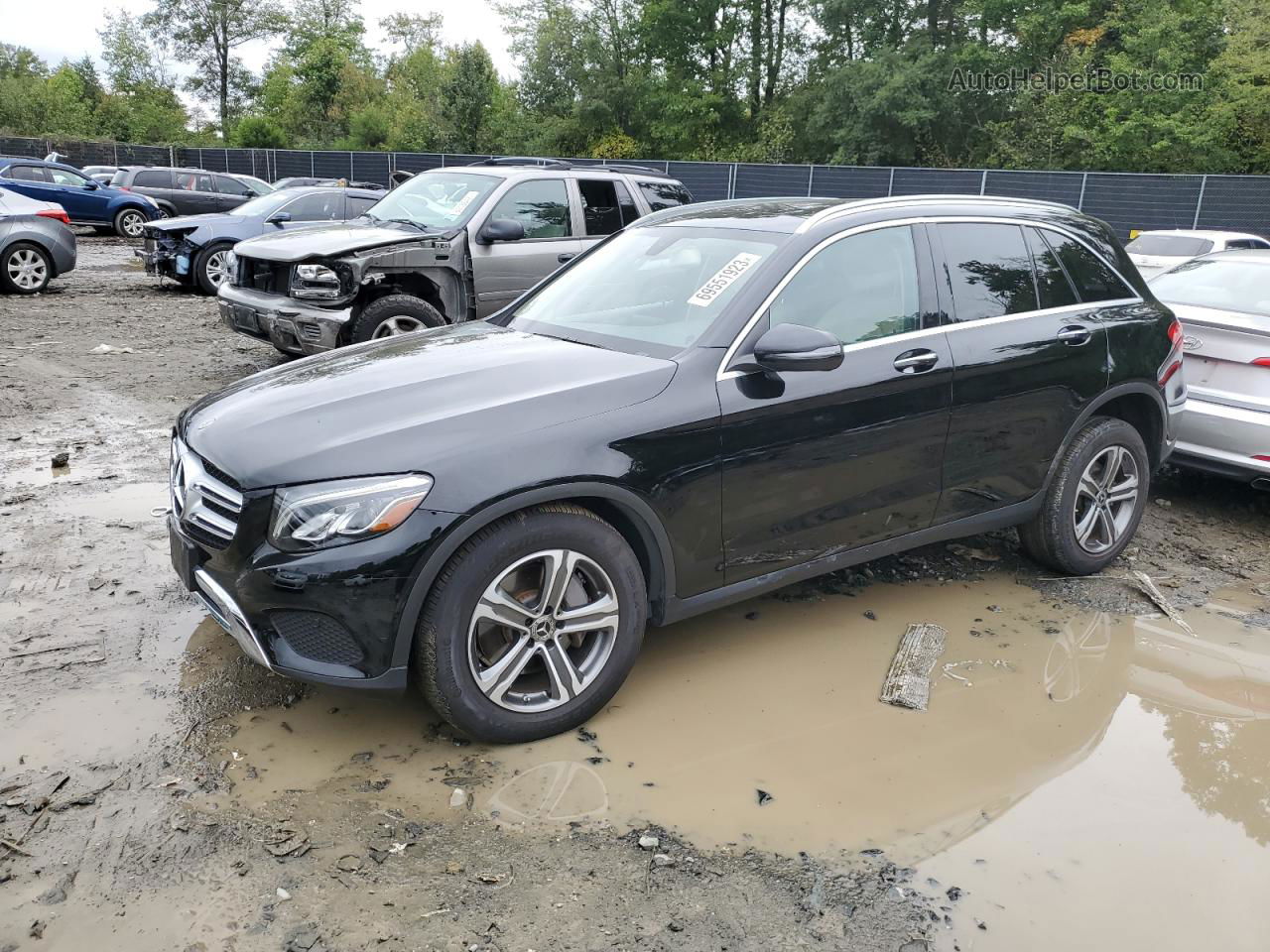 2019 Mercedes-benz Glc 300 4matic Black vin: WDC0G4KB6KV194423