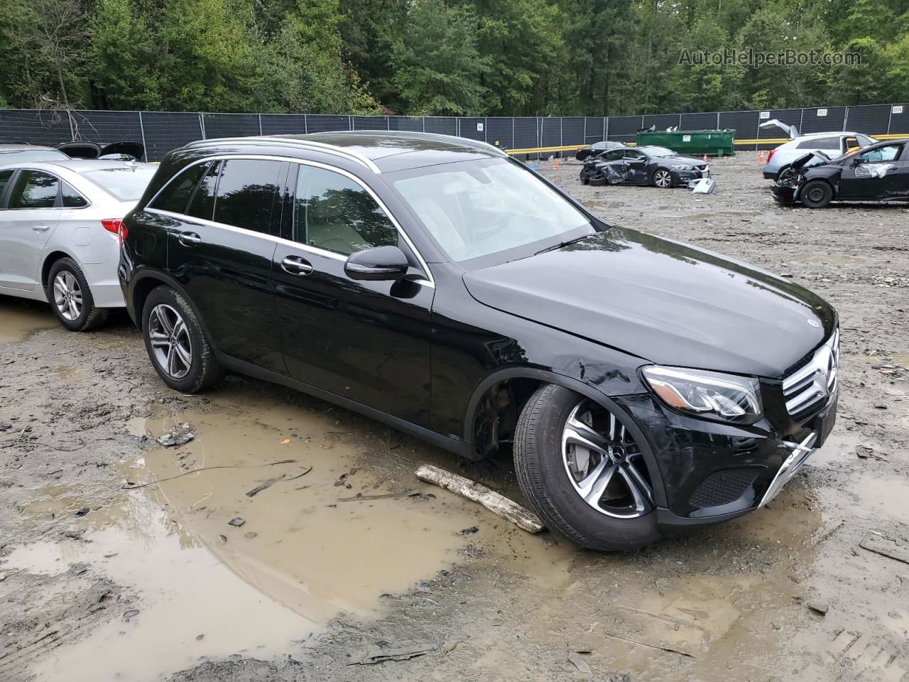 2019 Mercedes-benz Glc 300 4matic Черный vin: WDC0G4KB6KV194423