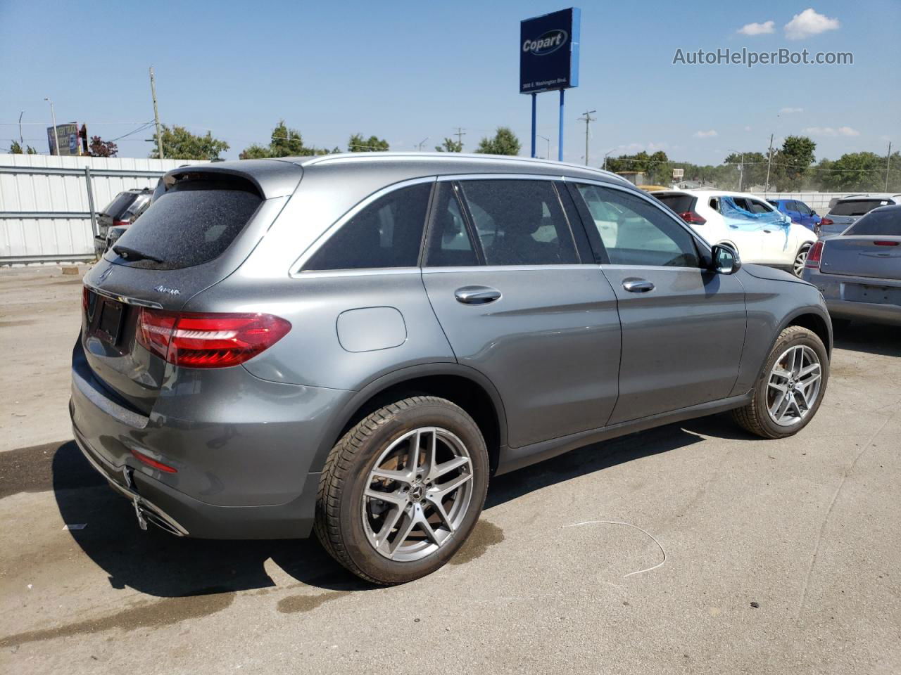 2019 Mercedes-benz Glc 300 4matic Серый vin: WDC0G4KB7K1001915