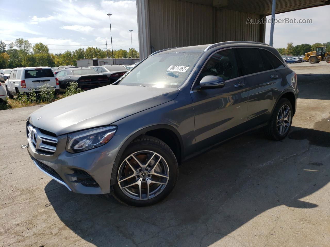 2019 Mercedes-benz Glc 300 4matic Gray vin: WDC0G4KB7K1001915