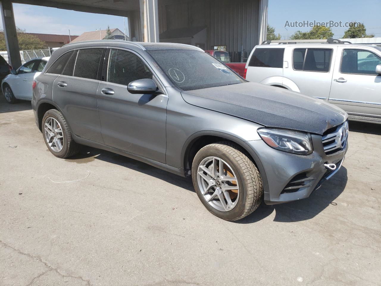 2019 Mercedes-benz Glc 300 4matic Gray vin: WDC0G4KB7K1001915