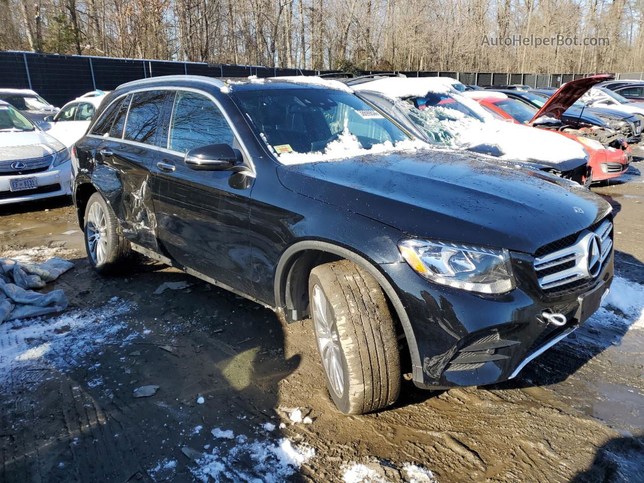 2019 Mercedes-benz Glc 300 4matic Black vin: WDC0G4KB7KV129466