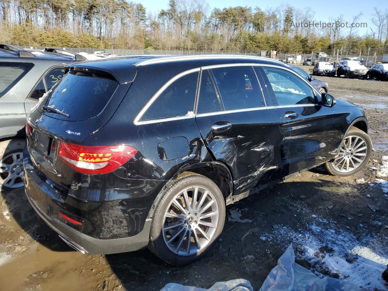 2019 Mercedes-benz Glc 300 4matic Black vin: WDC0G4KB7KV129466