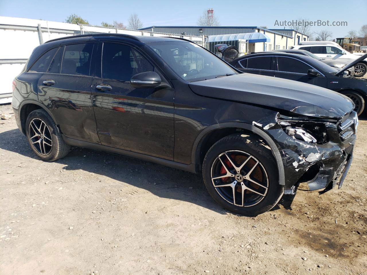 2019 Mercedes-benz Glc 300 4matic Black vin: WDC0G4KB7KV150530