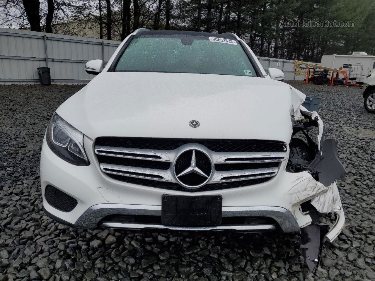 2019 Mercedes-benz Glc 300 4matic White vin: WDC0G4KB7KV156506