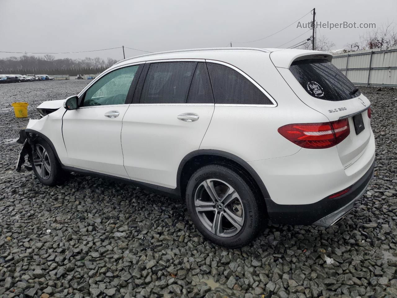 2019 Mercedes-benz Glc 300 4matic White vin: WDC0G4KB7KV156506