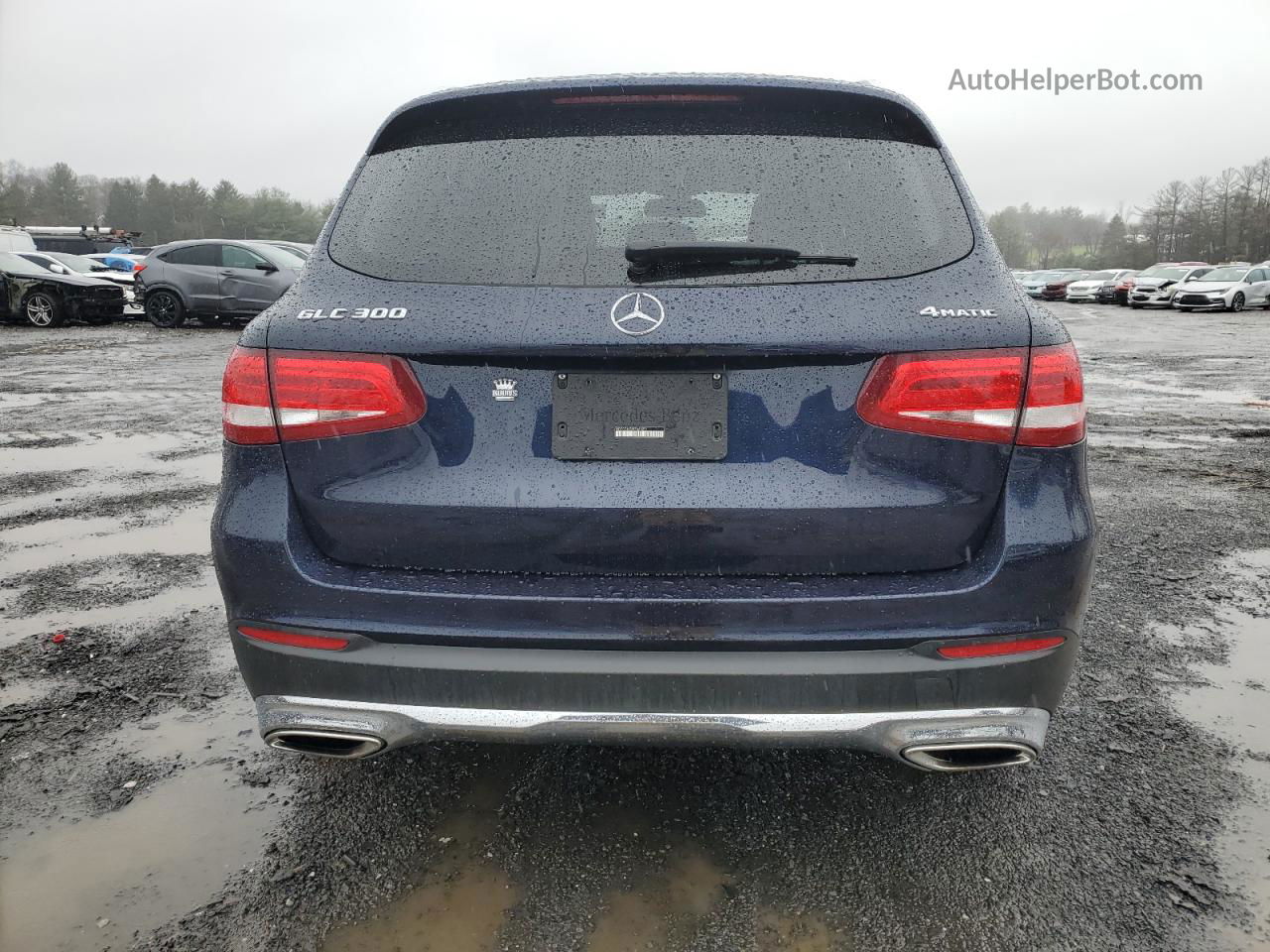 2019 Mercedes-benz Glc 300 4matic Blue vin: WDC0G4KB8KF660251