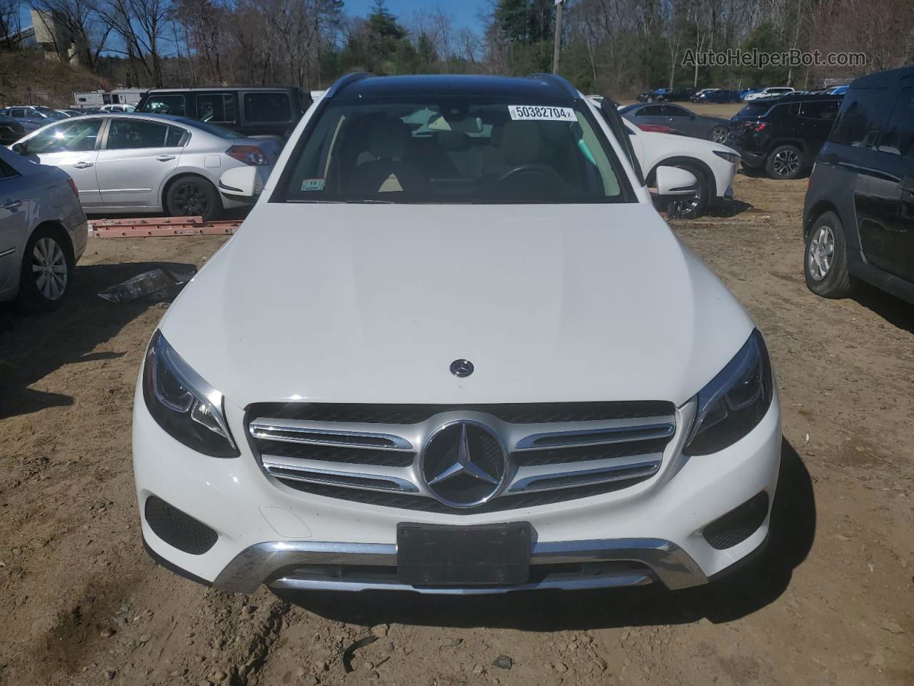 2019 Mercedes-benz Glc 300 4matic White vin: WDC0G4KB8KF663005