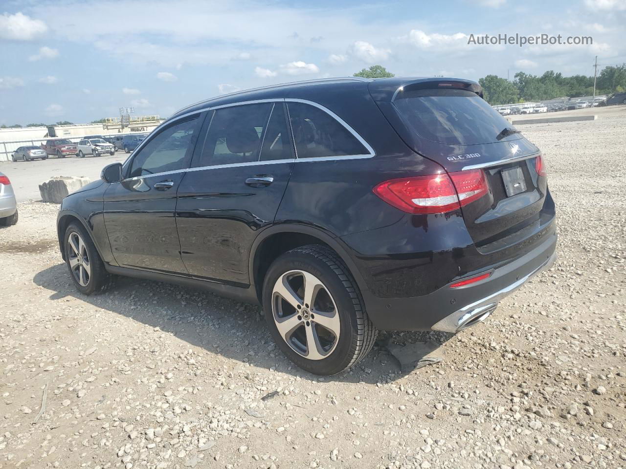 2019 Mercedes-benz Glc 300 4matic Черный vin: WDC0G4KB8KV120131