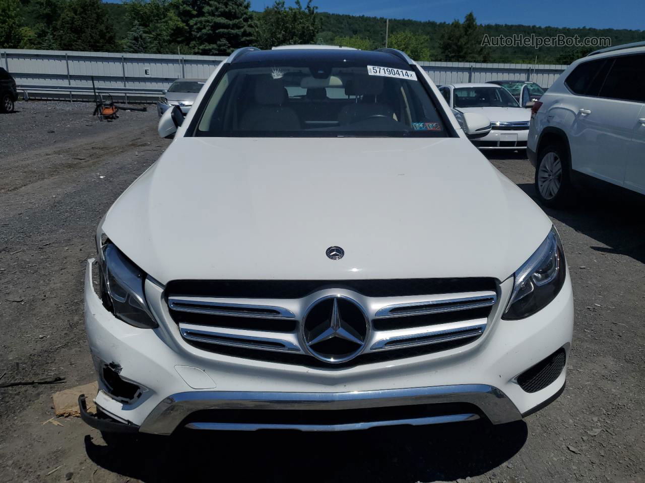 2019 Mercedes-benz Glc 300 4matic Белый vin: WDC0G4KB8KV131839