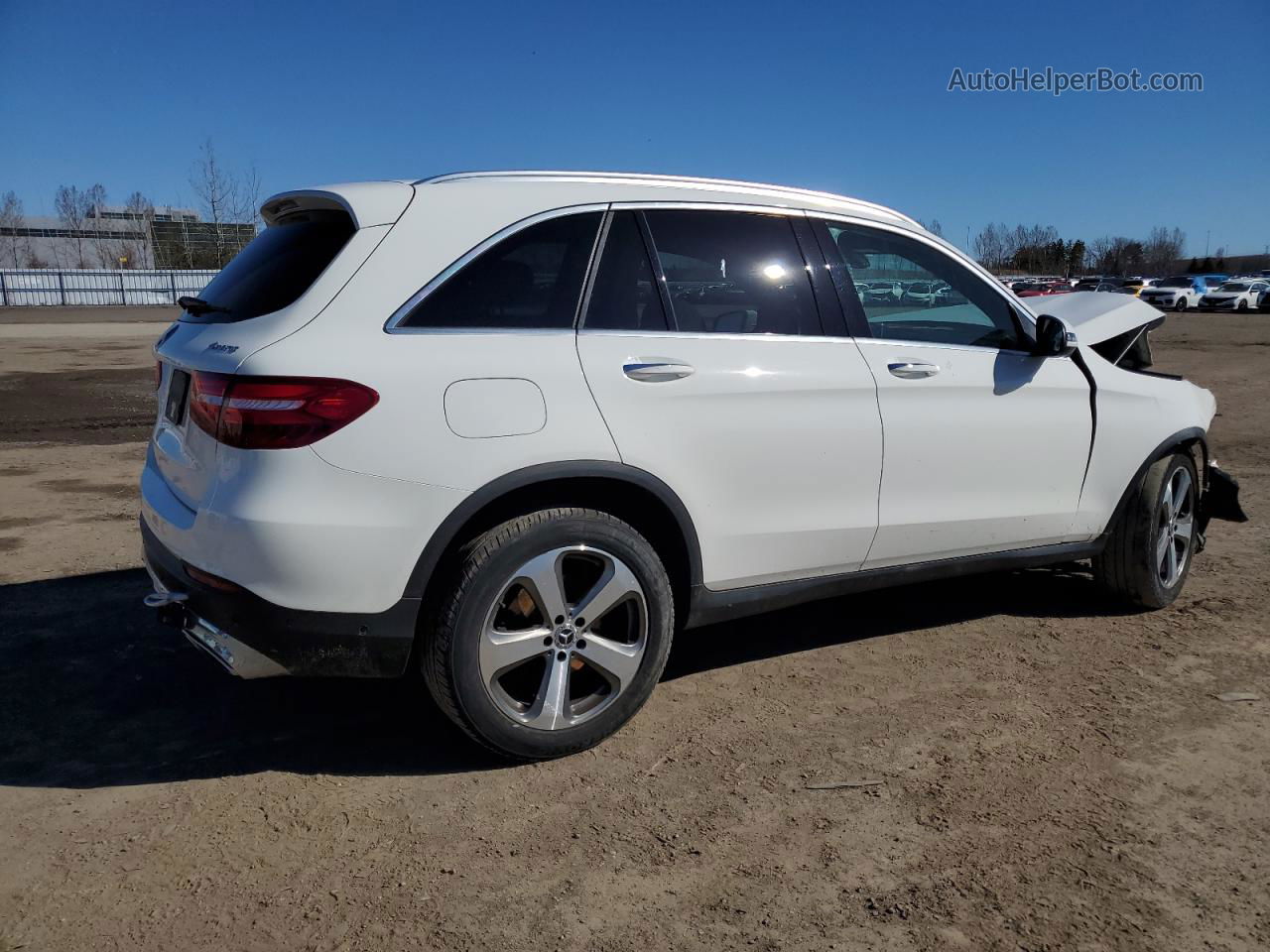 2019 Mercedes-benz Glc 300 4matic White vin: WDC0G4KB8KV177607