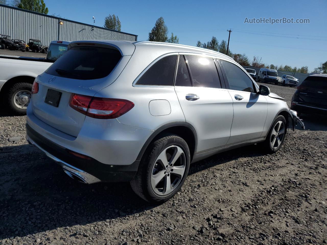 2016 Mercedes-benz Glc 300 4matic Silver vin: WDC0G4KB9GF030245