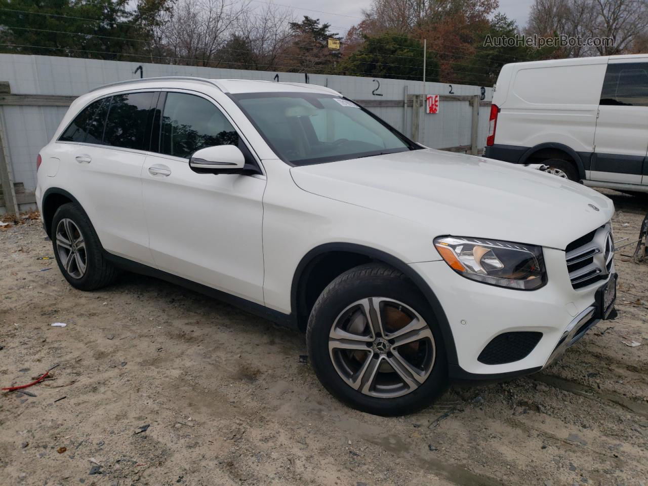 2019 Mercedes-benz Glc 300 4matic White vin: WDC0G4KB9KF618901