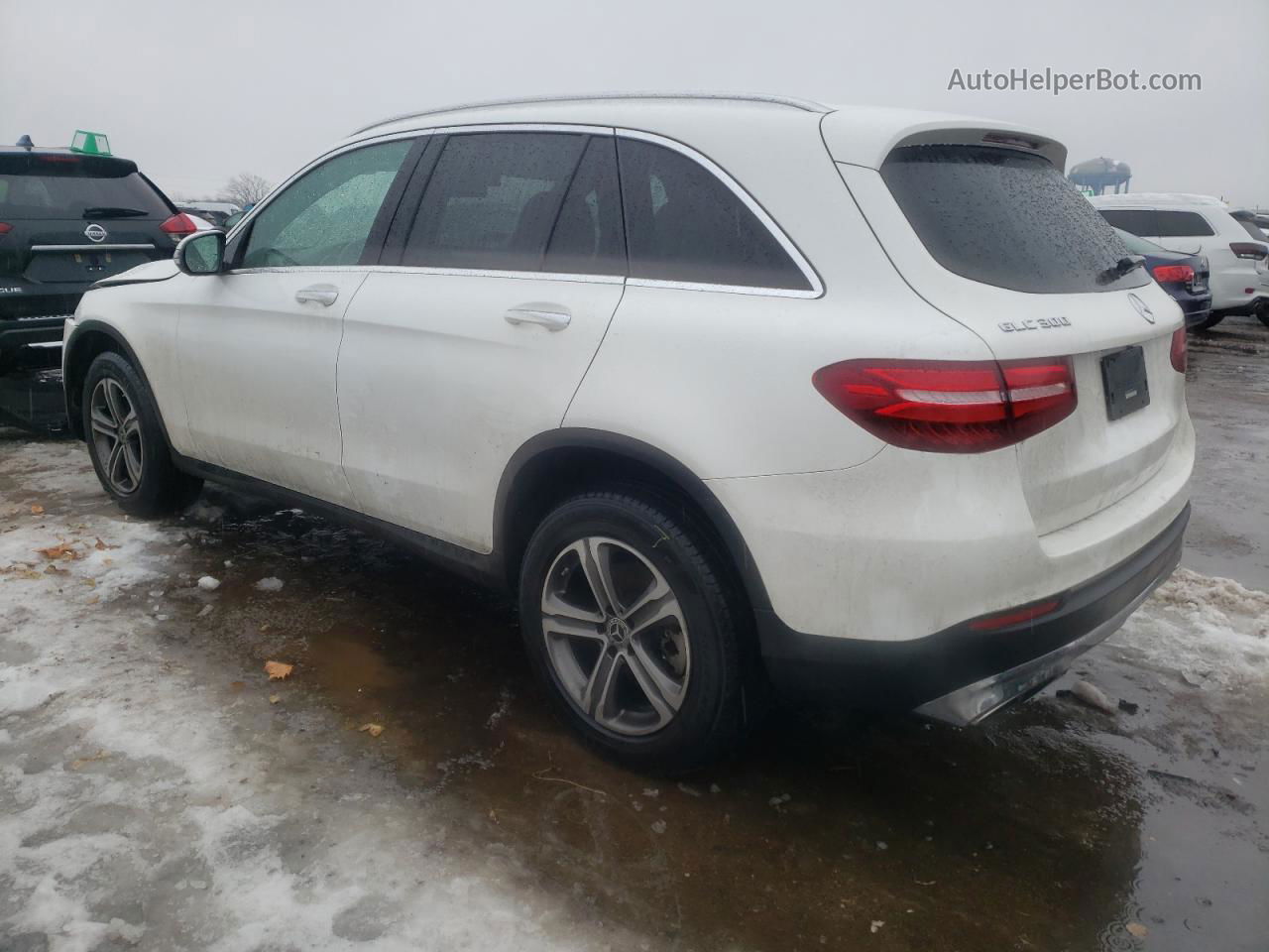 2019 Mercedes-benz Glc 300 4matic White vin: WDC0G4KB9KF632734