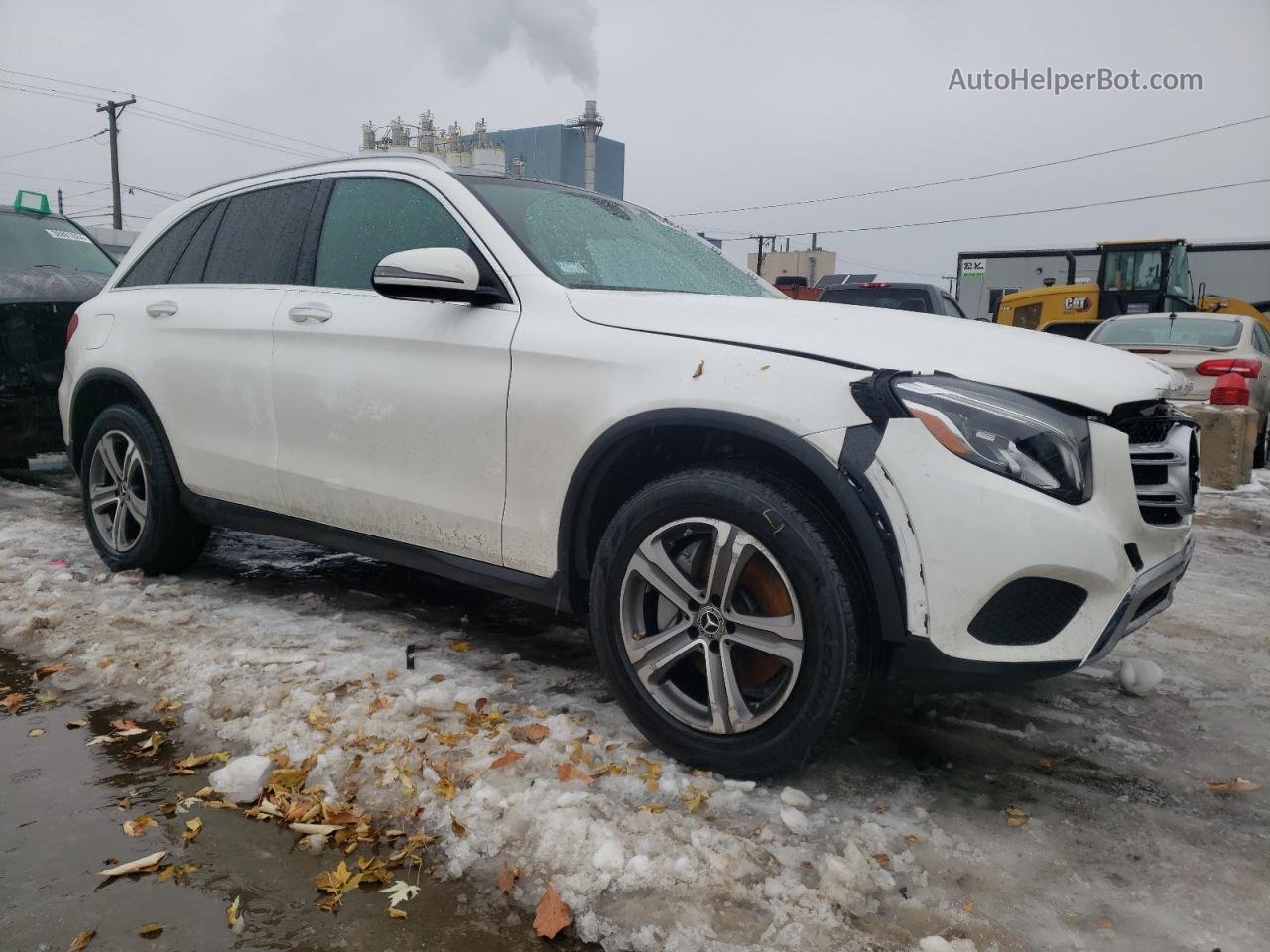 2019 Mercedes-benz Glc 300 4matic White vin: WDC0G4KB9KF632734