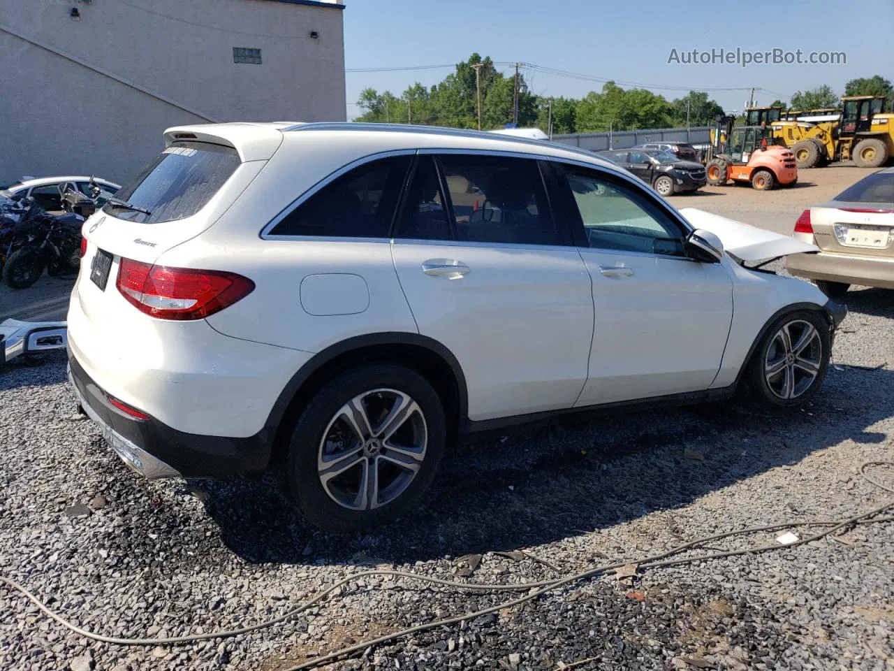 2019 Mercedes-benz Glc 300 4matic White vin: WDC0G4KB9KV124513