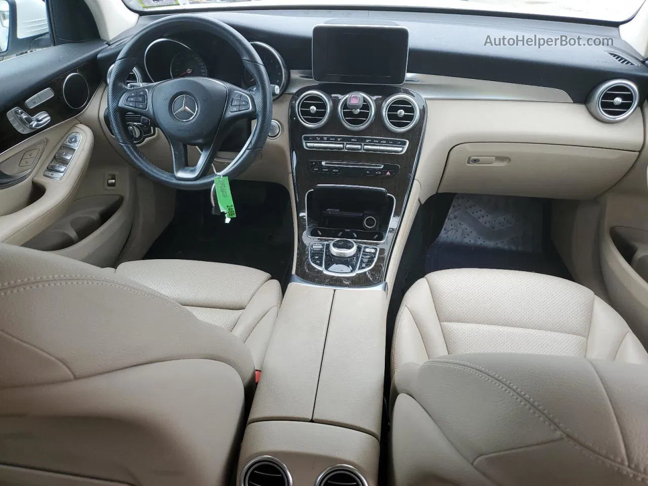 2019 Mercedes-benz Glc 300 4matic White vin: WDC0G4KB9KV165160