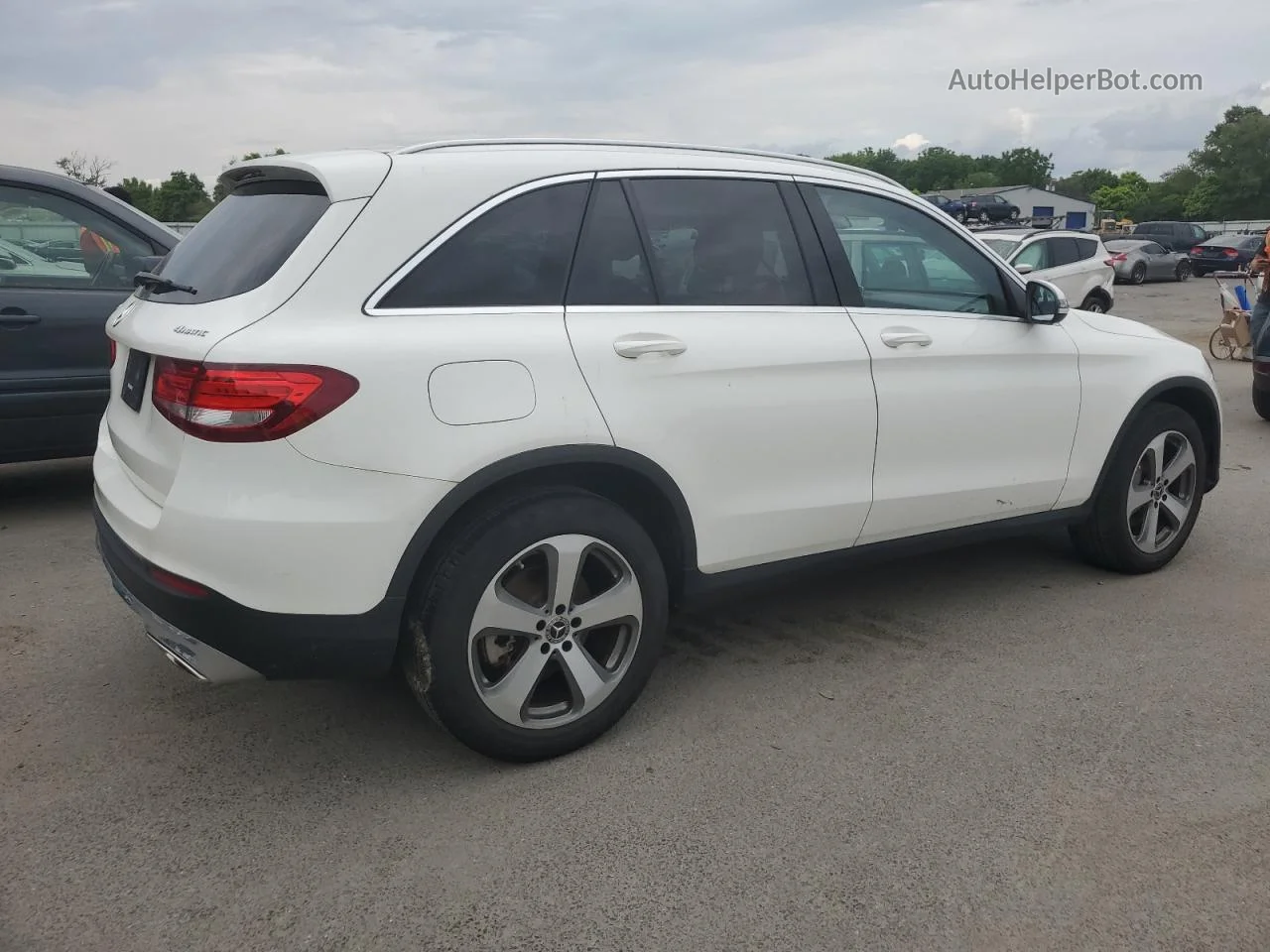 2019 Mercedes-benz Glc 300 4matic White vin: WDC0G4KB9KV165160