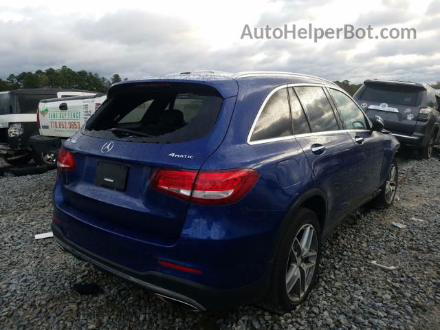 2017 Mercedes-benz Glc 300 4matic Blue vin: WDC0G4KBXHF153814