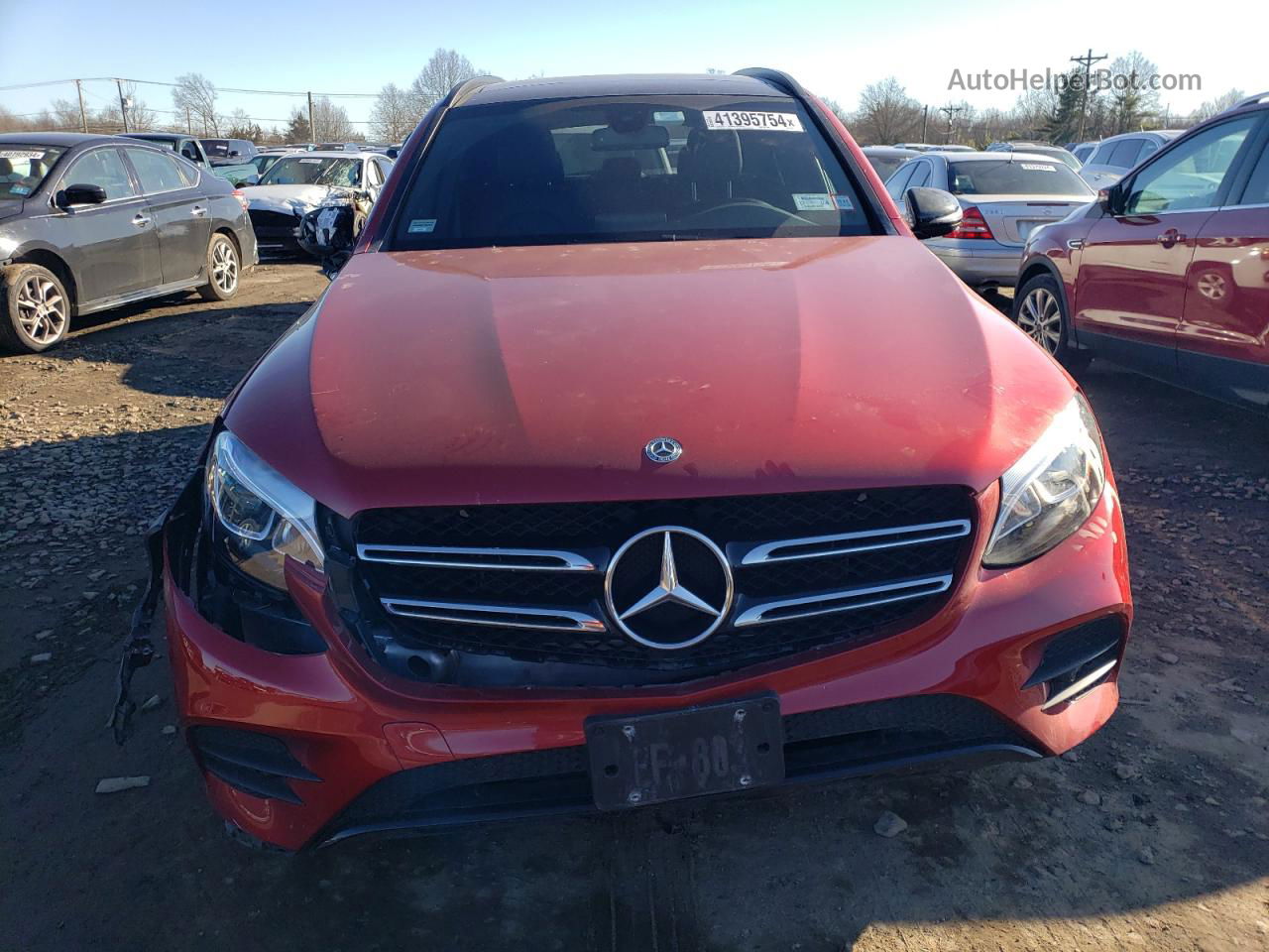 2019 Mercedes-benz Glc 300 4matic Red vin: WDC0G4KBXKF530987