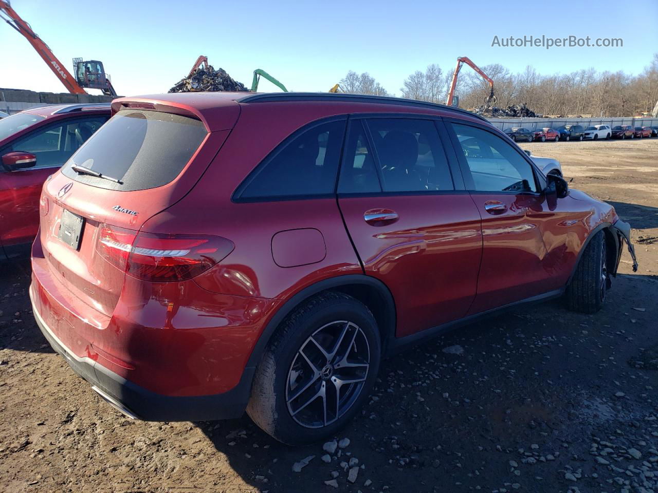 2019 Mercedes-benz Glc 300 4matic Red vin: WDC0G4KBXKF530987