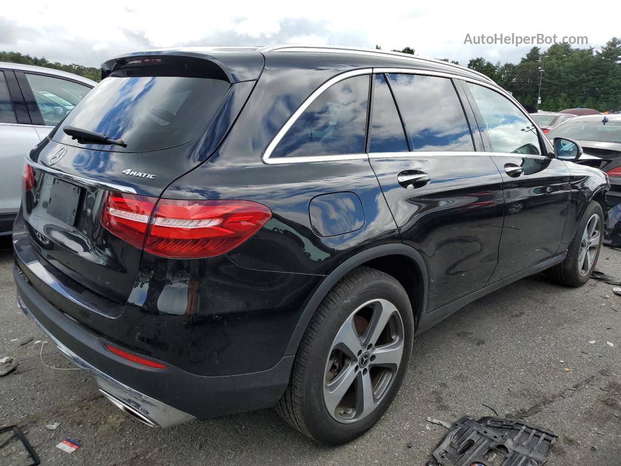 2019 Mercedes-benz Glc 300 4matic Черный vin: WDC0G4KBXKF573046