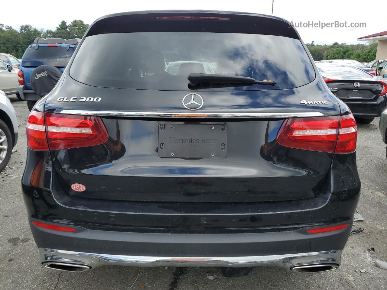 2019 Mercedes-benz Glc 300 4matic Black vin: WDC0G4KBXKF573046