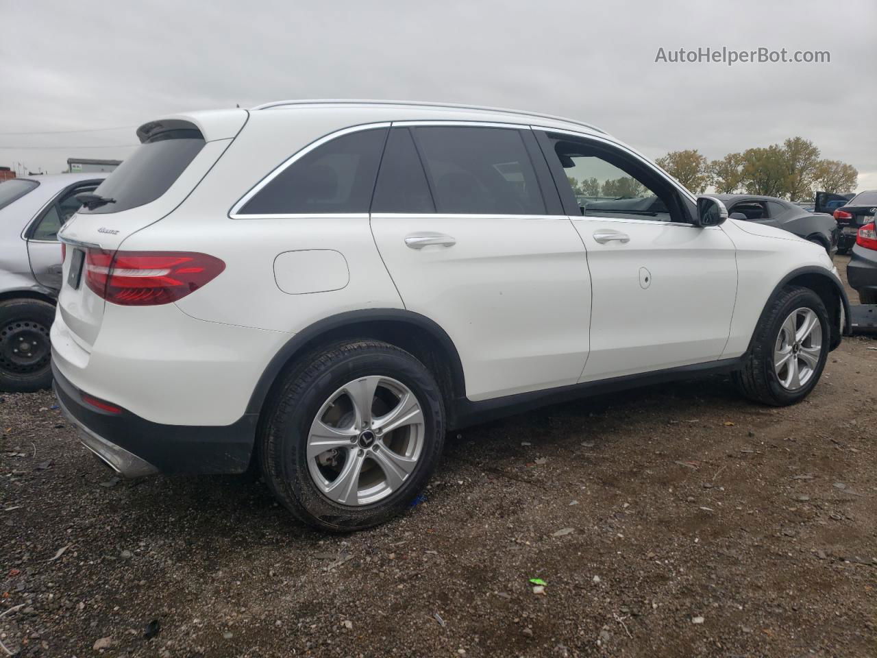 2019 Mercedes-benz Glc 300 4matic White vin: WDC0G4KBXKF623640