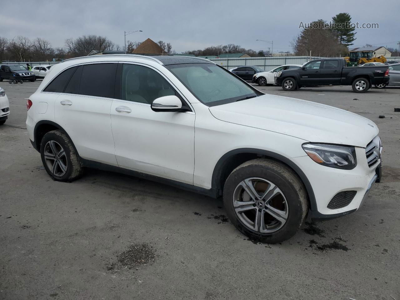 2019 Mercedes-benz Glc 300 4matic Белый vin: WDC0G4KBXKF626554