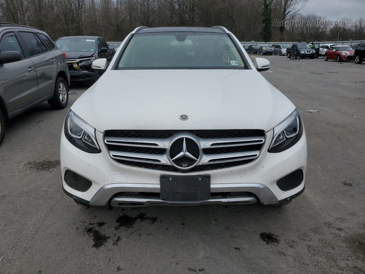 2019 Mercedes-benz Glc 300 4matic Белый vin: WDC0G4KBXKF626554