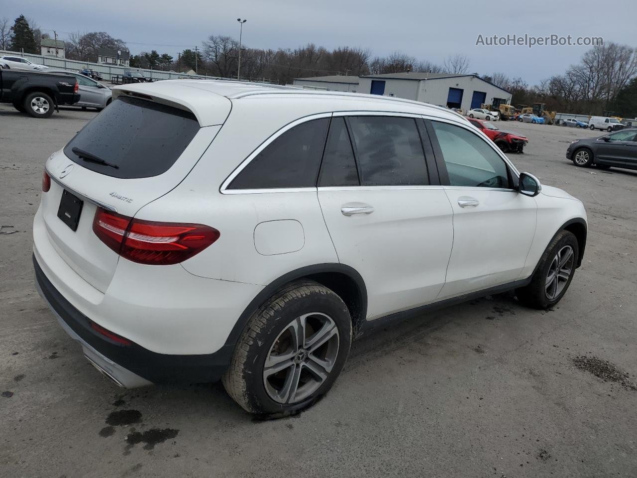 2019 Mercedes-benz Glc 300 4matic White vin: WDC0G4KBXKF626554