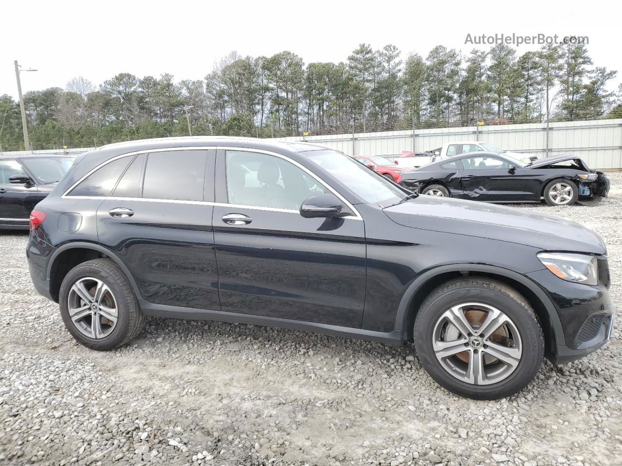 2019 Mercedes-benz Glc 300 4matic Black vin: WDC0G4KBXKV143944