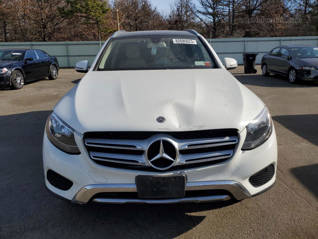 2019 Mercedes-benz Glc 300 4matic White vin: WDC0G4KBXKV162977