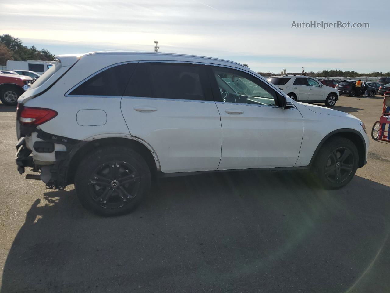 2019 Mercedes-benz Glc 300 4matic Белый vin: WDC0G4KBXKV162977