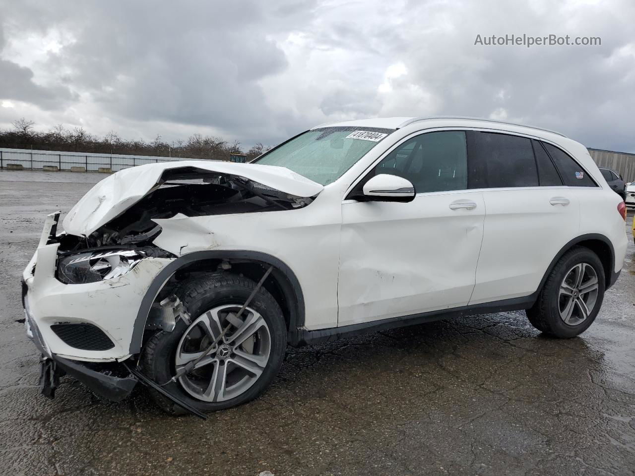 2019 Mercedes-benz Glc 300 4matic White vin: WDC0G4KBXKV167371