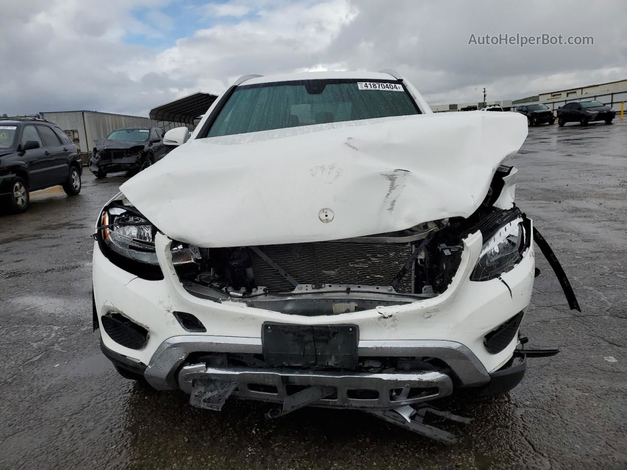 2019 Mercedes-benz Glc 300 4matic White vin: WDC0G4KBXKV167371