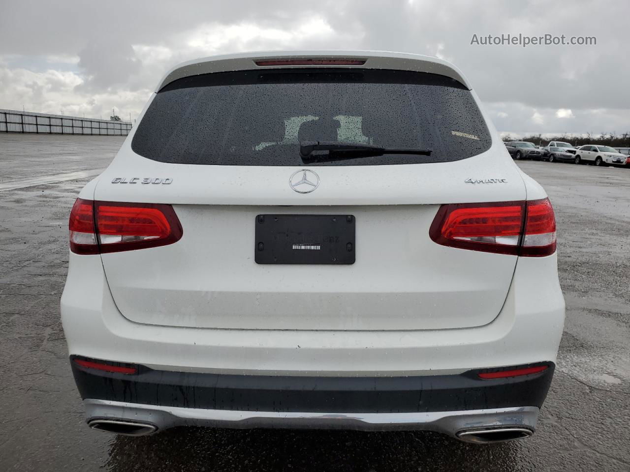 2019 Mercedes-benz Glc 300 4matic White vin: WDC0G4KBXKV167371