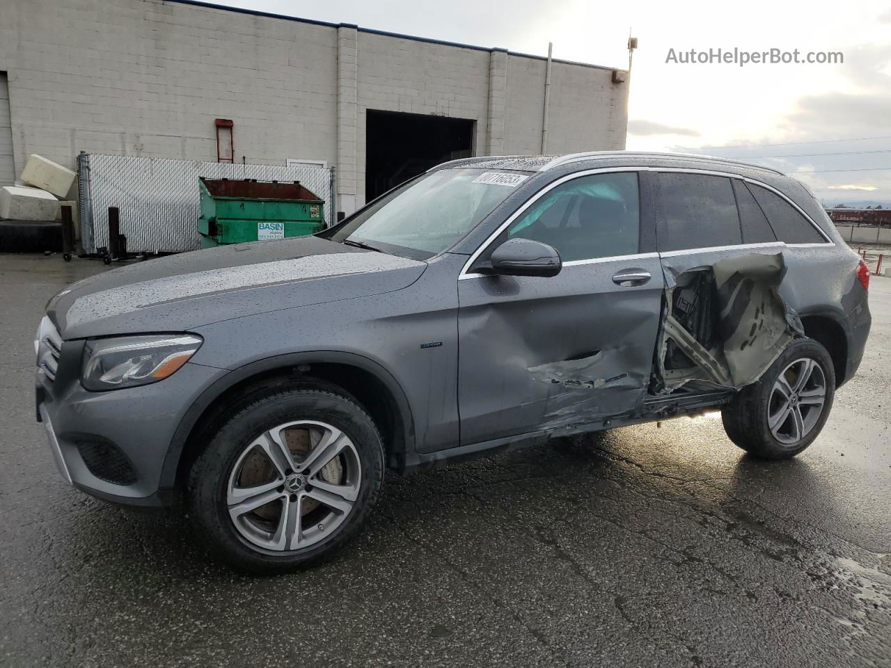 2019 Mercedes-benz Glc 350e Серый vin: WDC0G5EB6KF498265