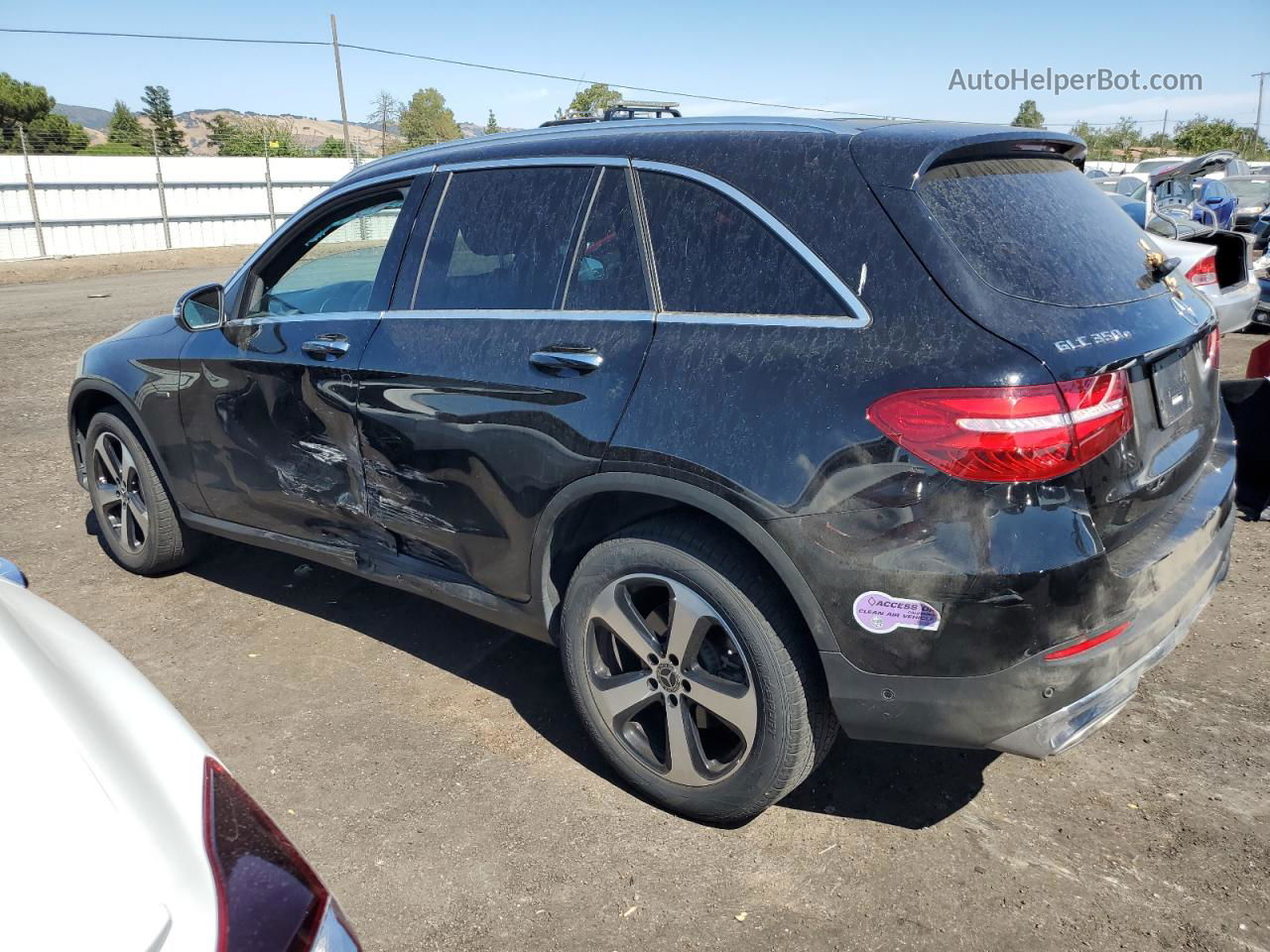 2019 Mercedes-benz Glc 350e Black vin: WDC0G5EB6KF620025