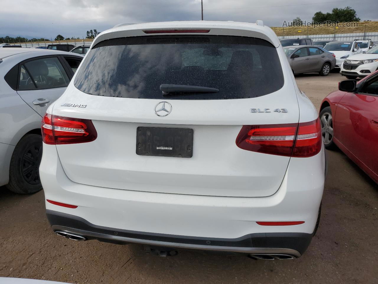 2019 Mercedes-benz Glc 43 4matic Amg Белый vin: WDC0G6EB2KF585134