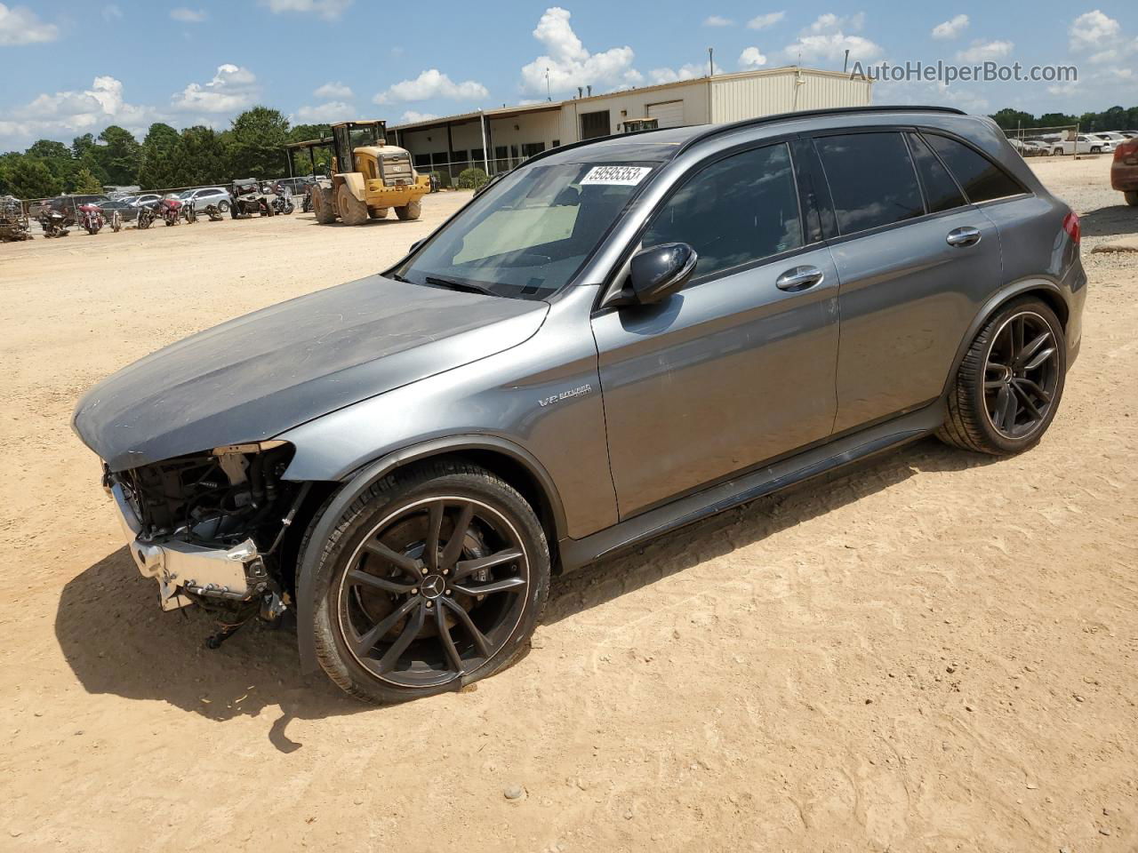 2019 Mercedes-benz Glc 63 4matic Amg Gray vin: WDC0G8JB8KF487503