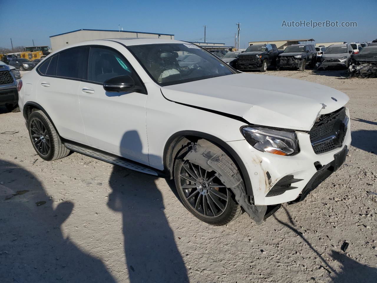 2019 Mercedes-benz Glc Coupe 300 4matic White vin: WDC0J4KB0KF497774