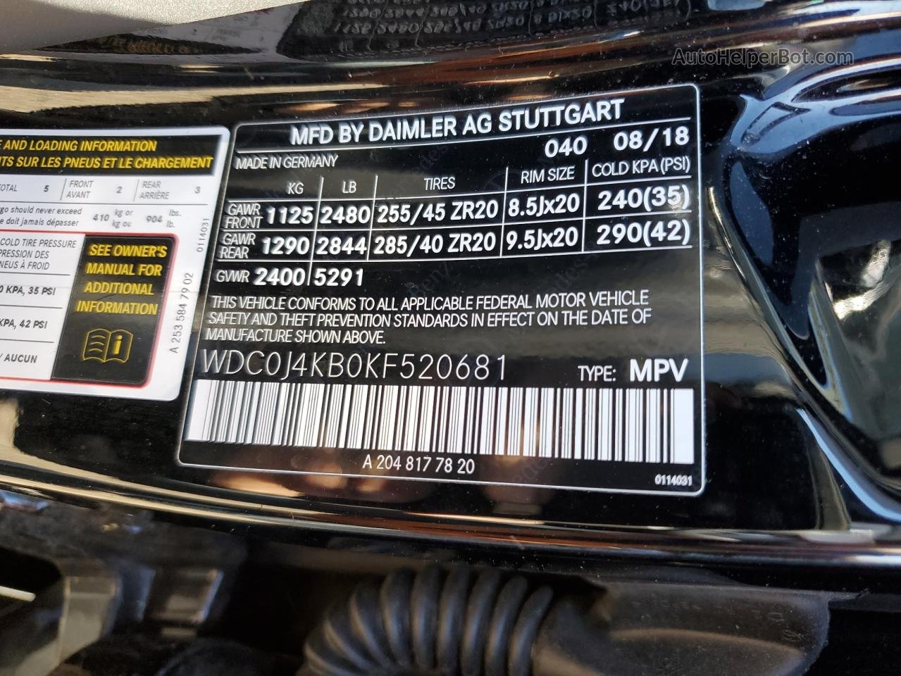 2019 Mercedes-benz Glc Coupe 300 4matic Black vin: WDC0J4KB0KF520681