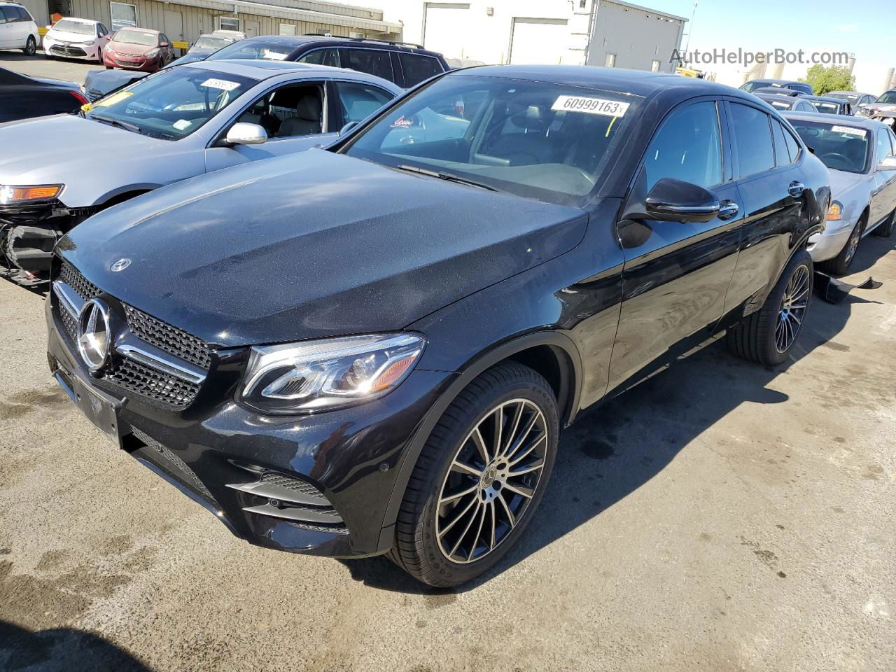 2019 Mercedes-benz Glc Coupe 300 4matic Black vin: WDC0J4KB1KF633202