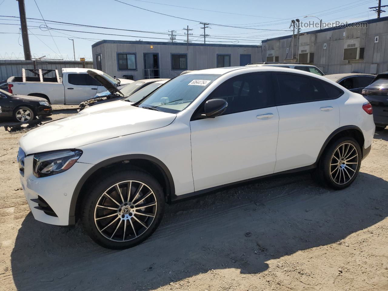 2019 Mercedes-benz Glc Coupe 300 4matic White vin: WDC0J4KB1KF641977