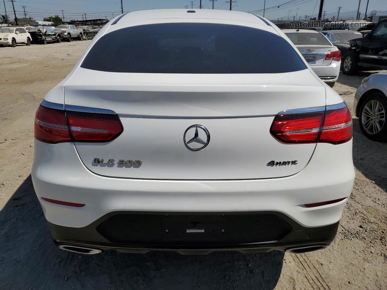 2019 Mercedes-benz Glc Coupe 300 4matic White vin: WDC0J4KB1KF641977