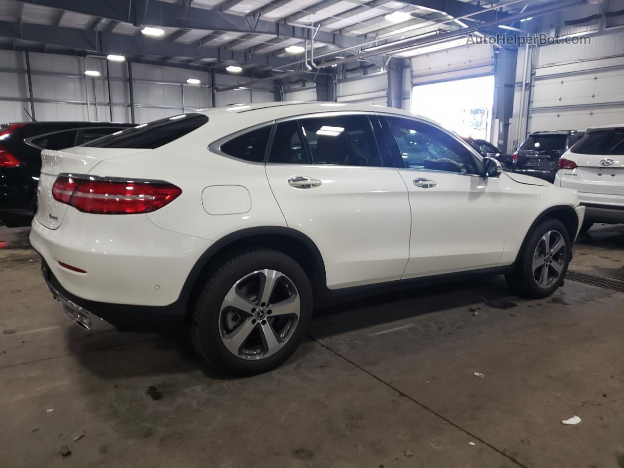 2019 Mercedes-benz Glc Coupe 300 4matic White vin: WDC0J4KB1KF657144