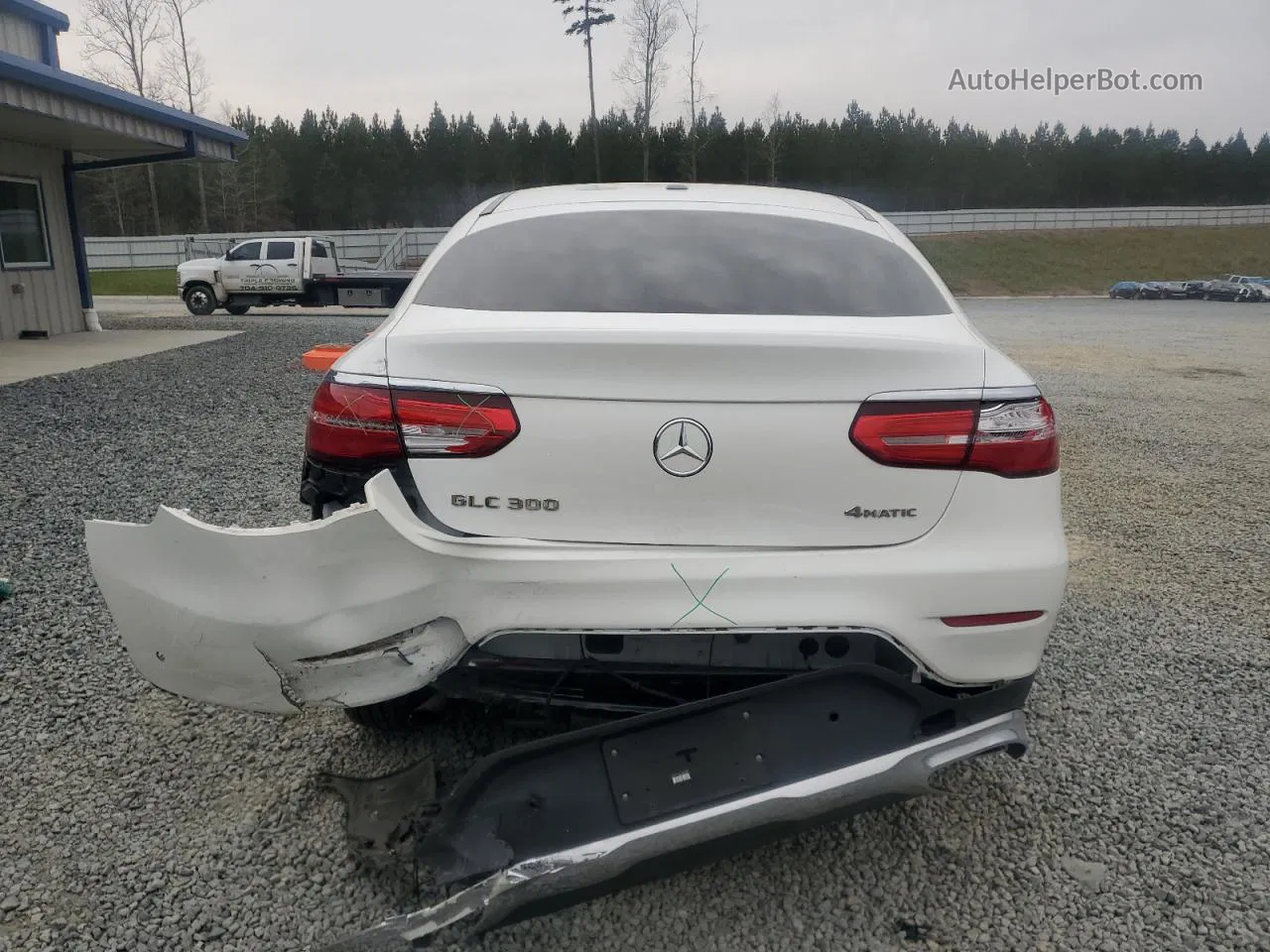 2019 Mercedes-benz Glc Coupe 300 4matic White vin: WDC0J4KB2KF628445